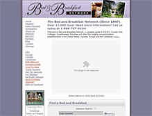 Tablet Screenshot of bedandbreakfastnetwork.com